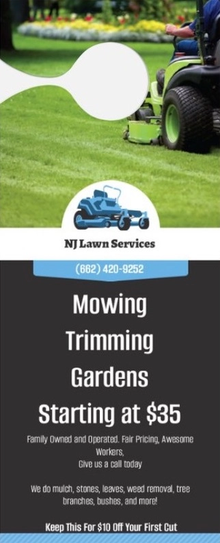NJ Lawn Services Flyer